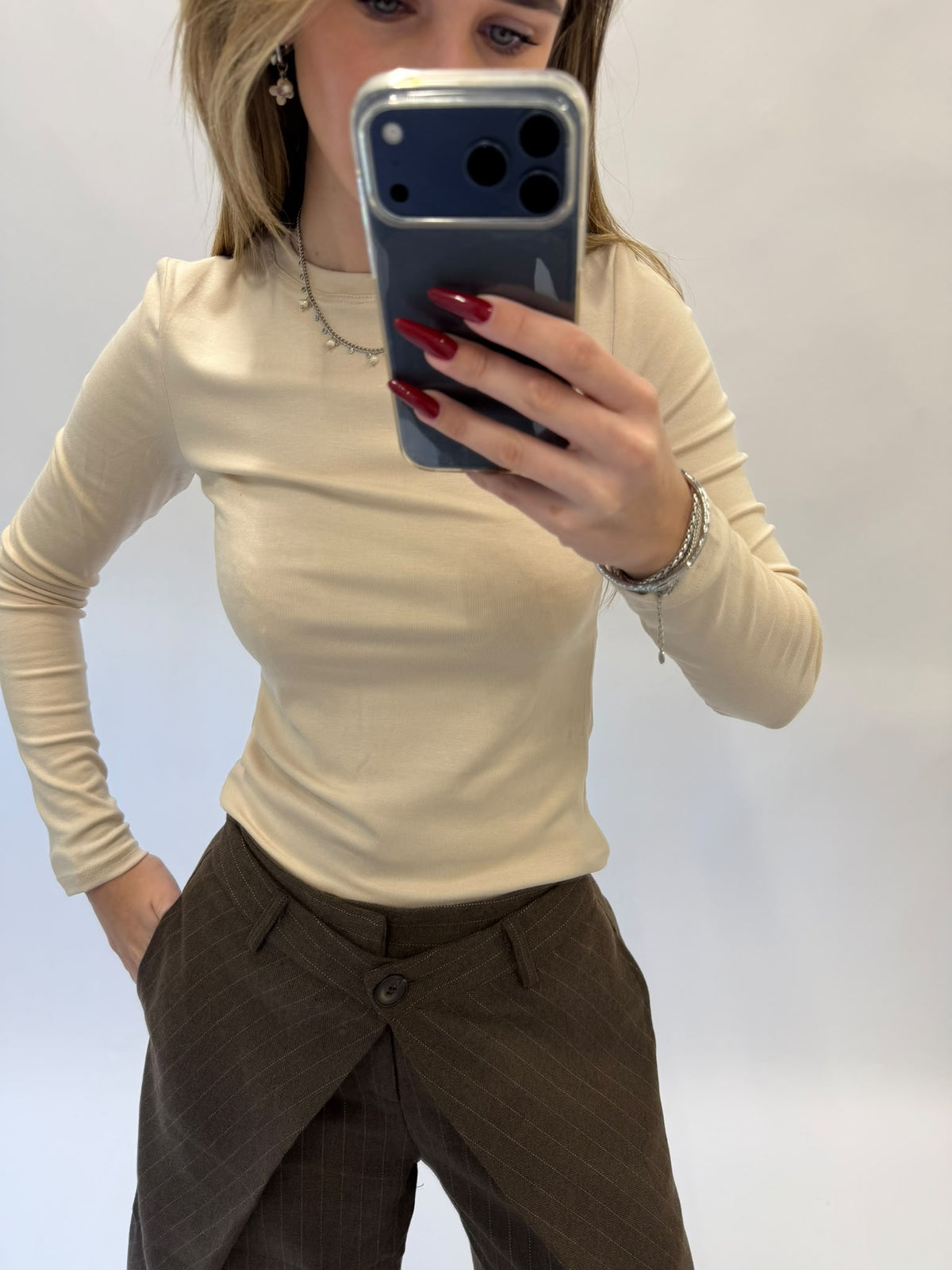 Basic Top Beige