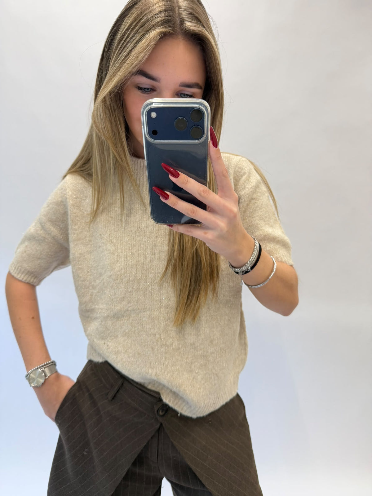 Elise Glitter Top