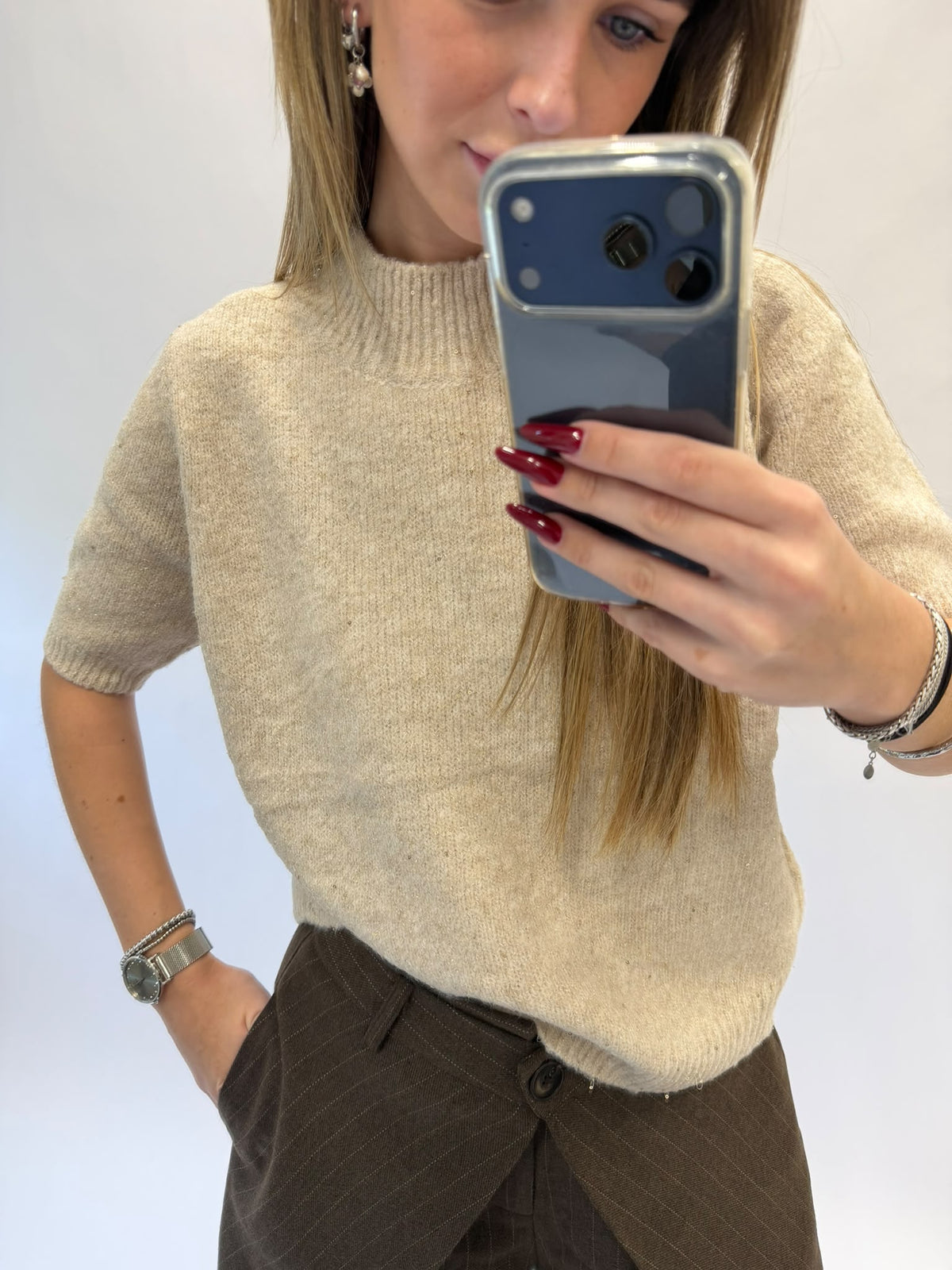 Elise Glitter Top